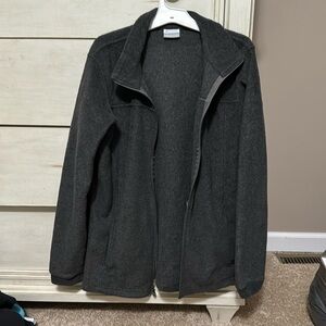 Boys Columbia fleece jacket, size XL (18/20), dark gray